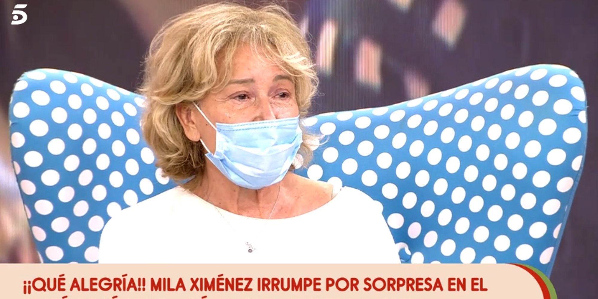 Mila Ximénez aparece por sorpresa en 'Sálvame' en plena lucha contra el cáncer: "Va todo bien"