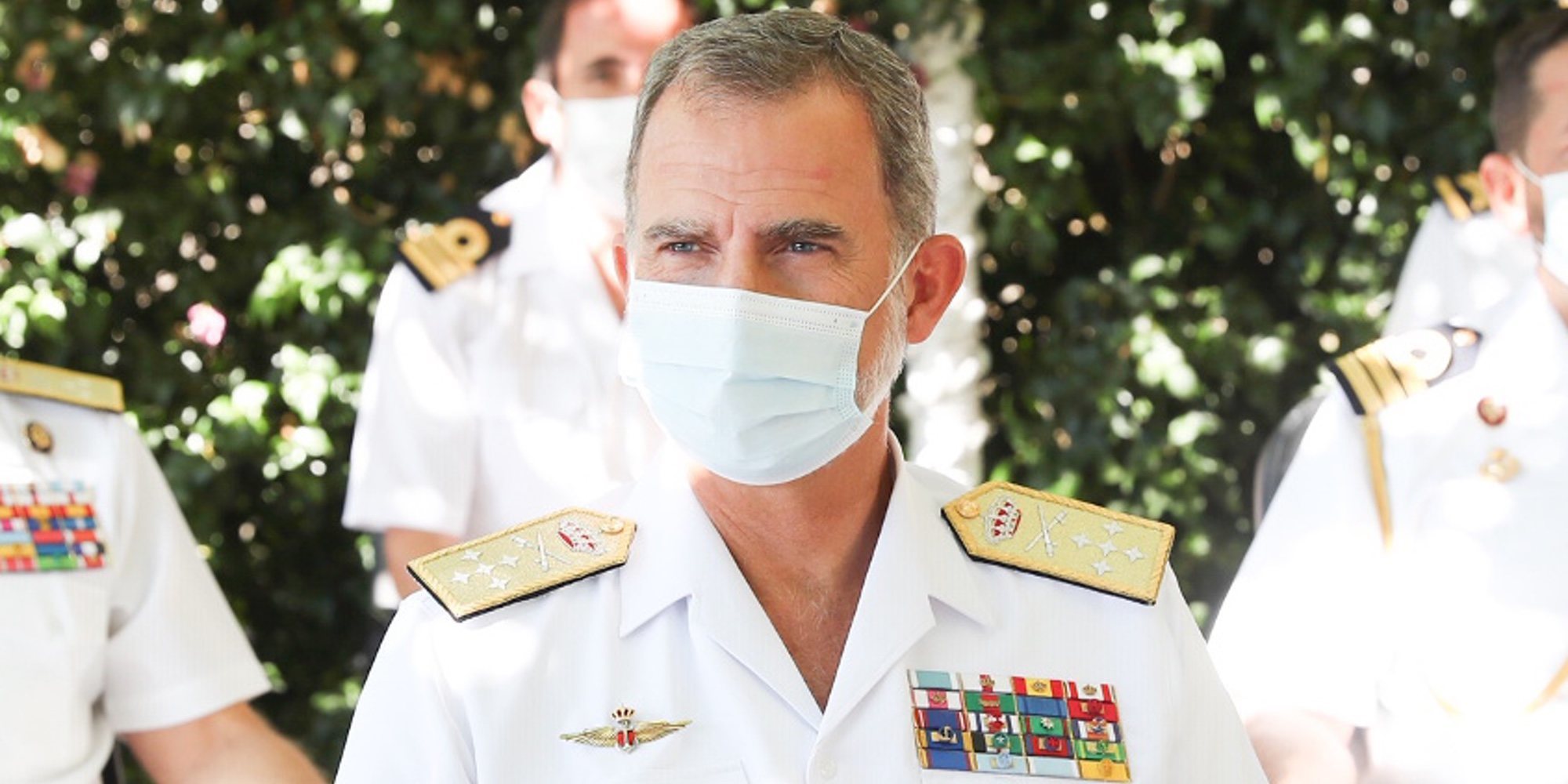 El Rey Felipe visita la Comandancia Naval del Miño, su primer acto oficial tras retomar su agenda