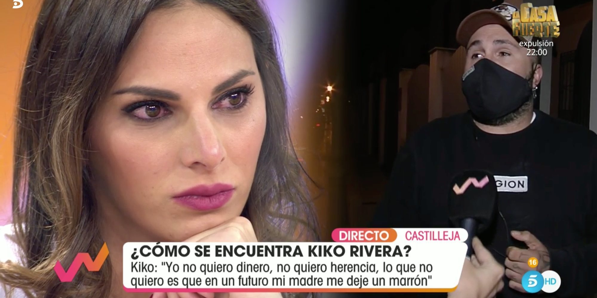 Kiko Rivera entra en directo en 'Viva la vida' tras ver llorar a Irene Rosales por la presión de sus compañeros
