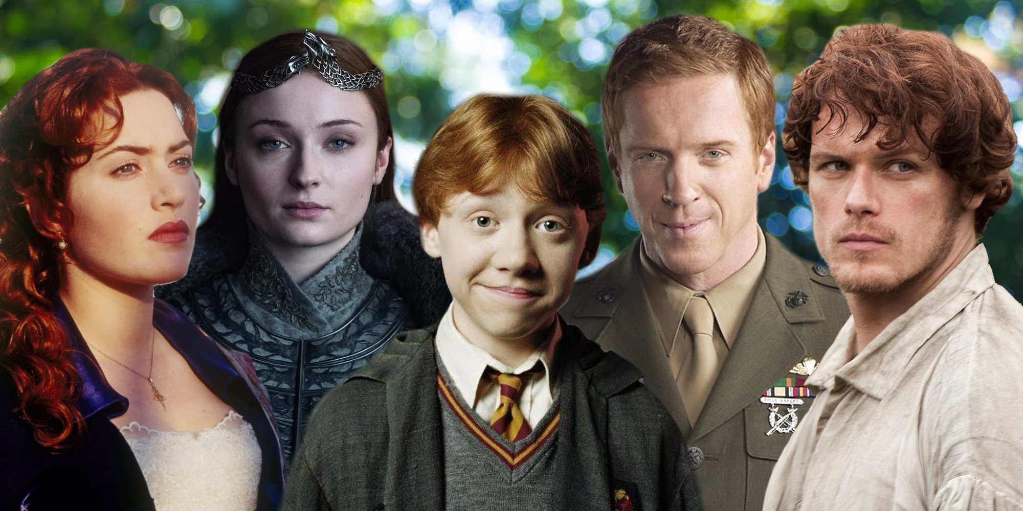Ron Weasley, Jamie Fraser, Sansa Stark... Los personajes pelirrojos más famosos de la ficción