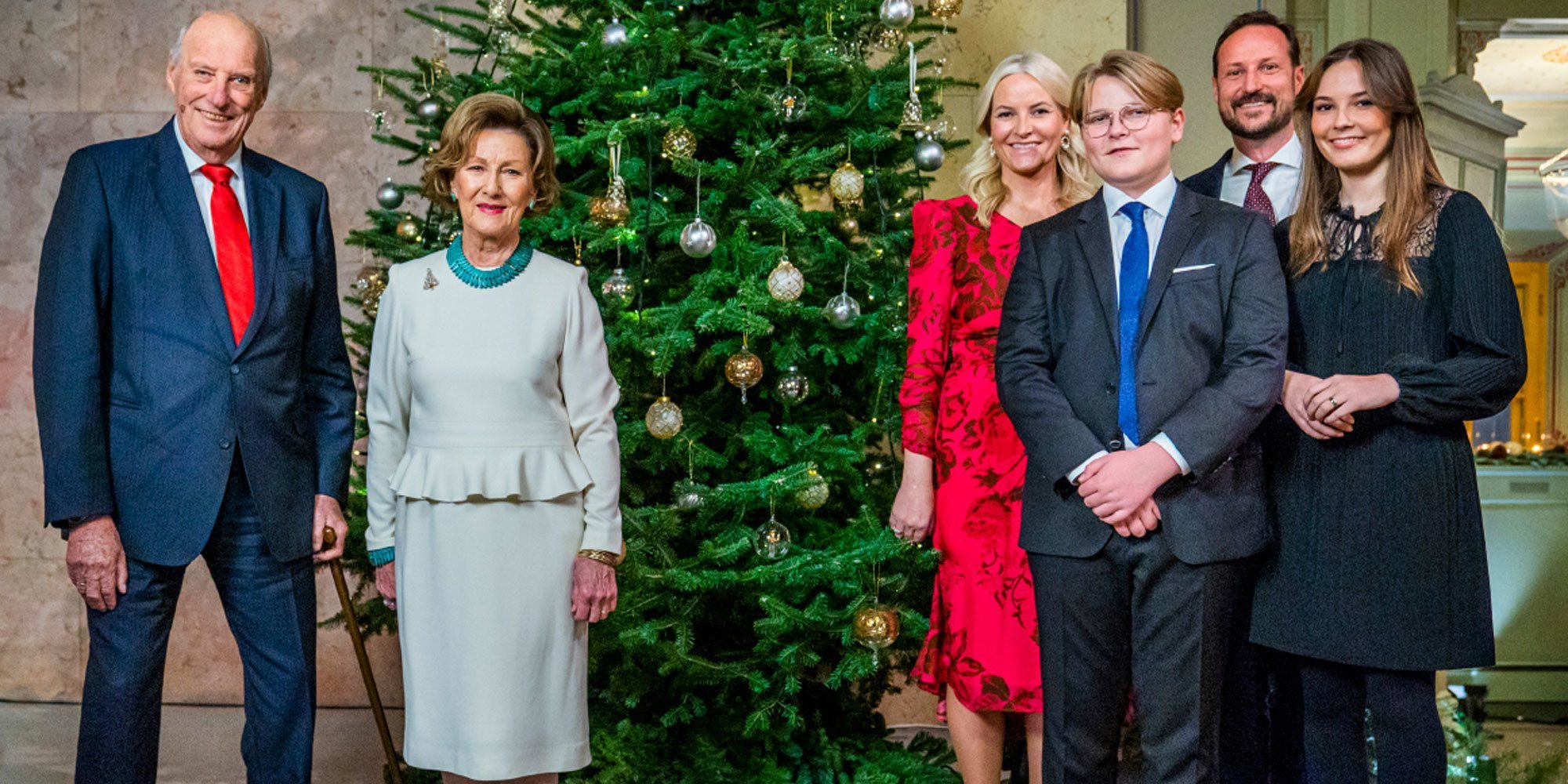 El posado navideño de la Familia Real Noruega tras el protagonismo de Ingrid Alexandra en la ceremonia de Adviento