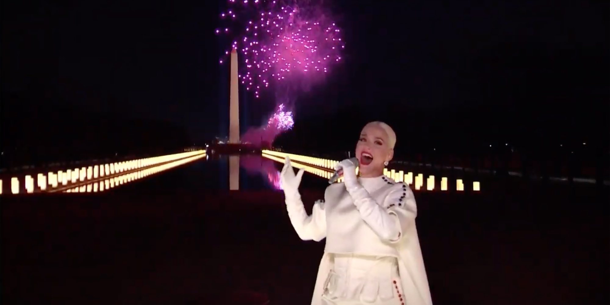 Katy Perry clausura la toma de posesión de Joe Biden con una actuación espectacular entre fuegos artificiales
