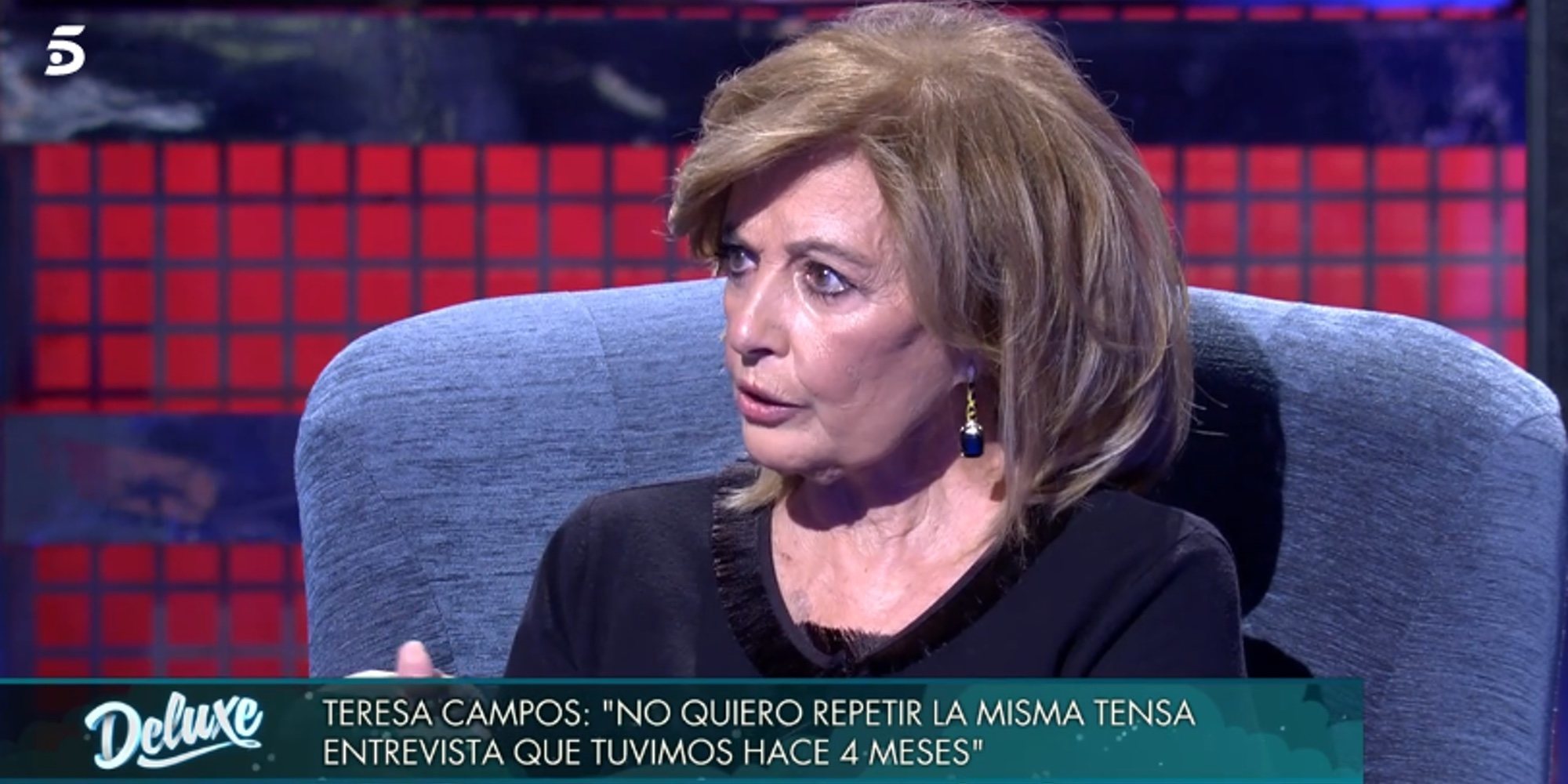 El perdón de María Teresa Campos a Jorge Javier Vázquez tras su pelea en el 'Deluxe': "Lo hice mal"