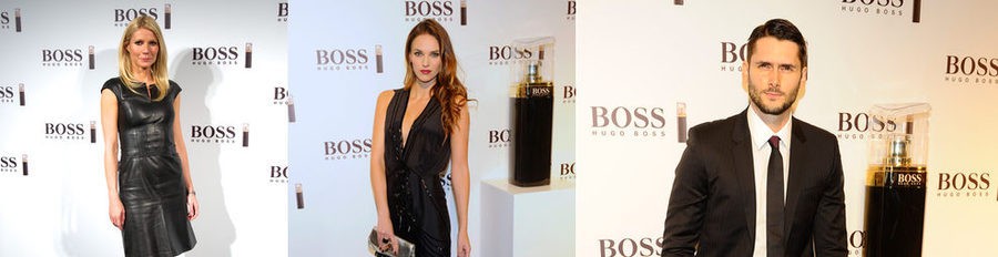 Sergio Mur, Helen Lindes y Jaime Cantizano presentan con Gwyneth Paltrow el nuevo perfume de Hugo Boss