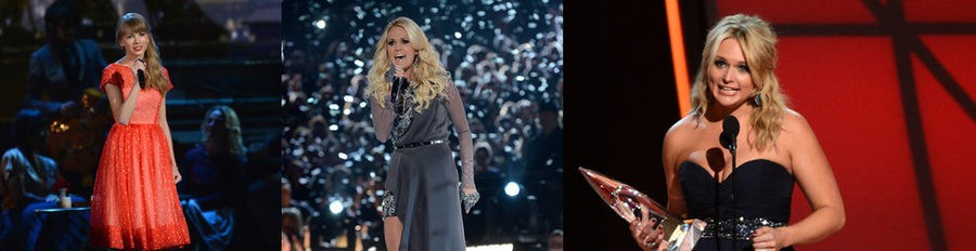 Miranda Lambert, Taylor Swift y Carrie Underwood brillan sobre el escenario de los Premios CMA 2012