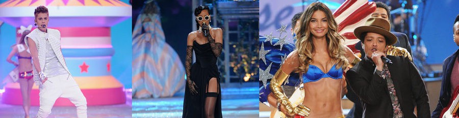 Justin Bieber, Bruno Mars y Rihanna, los 'angelitos' musicales del Victoria's Secret Fashion Show 2012
