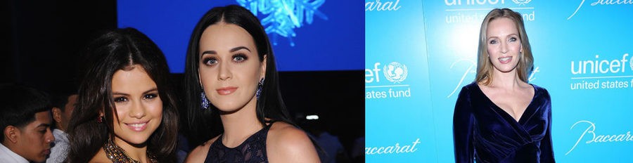 Selena Gomez, Katy Perry y Uma Thurman muestran su lado más solidario en la gala de Unicef