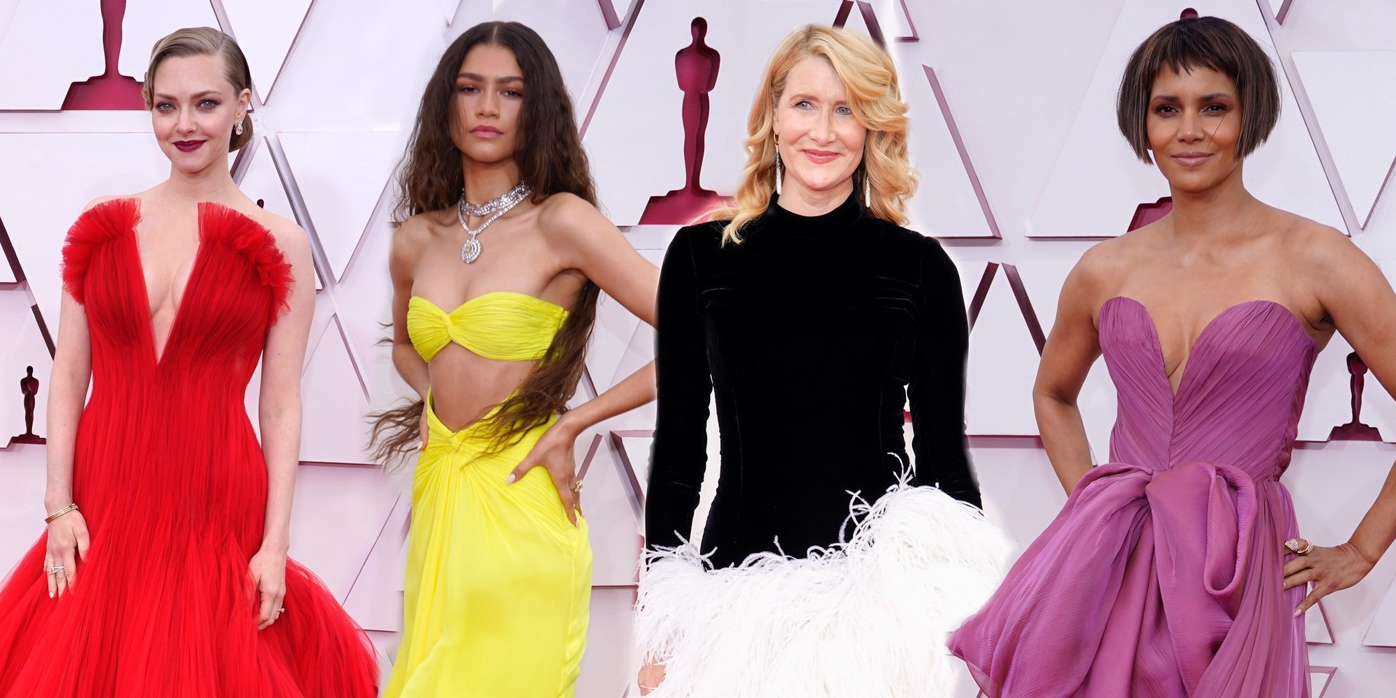 Muy colorida y sin mascarillas: Así ha sido la alfombra roja de los Premios Oscar 2021 que recuerda a las pre-covid