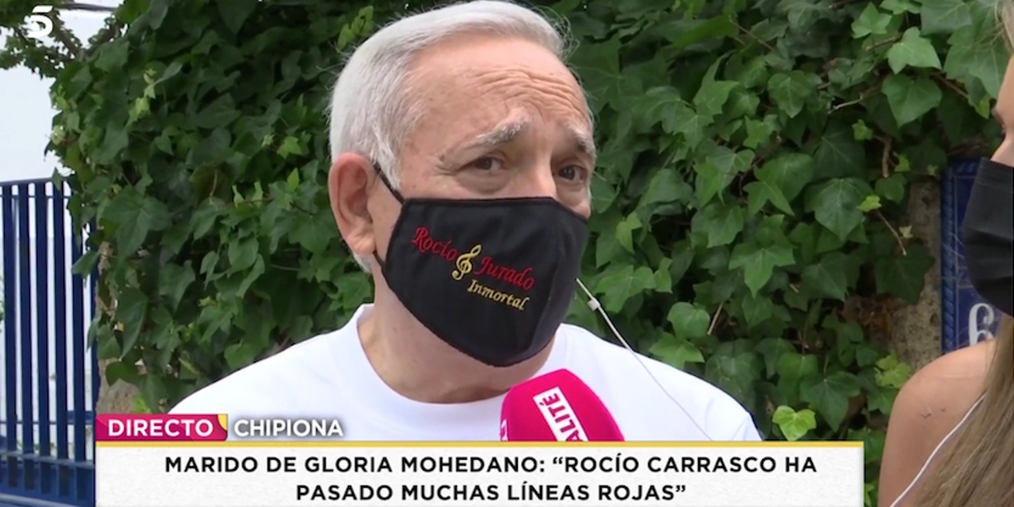 El marido de Gloria Mohedano, tajante con Rocío Carrasco: "No queremos nada de ella"