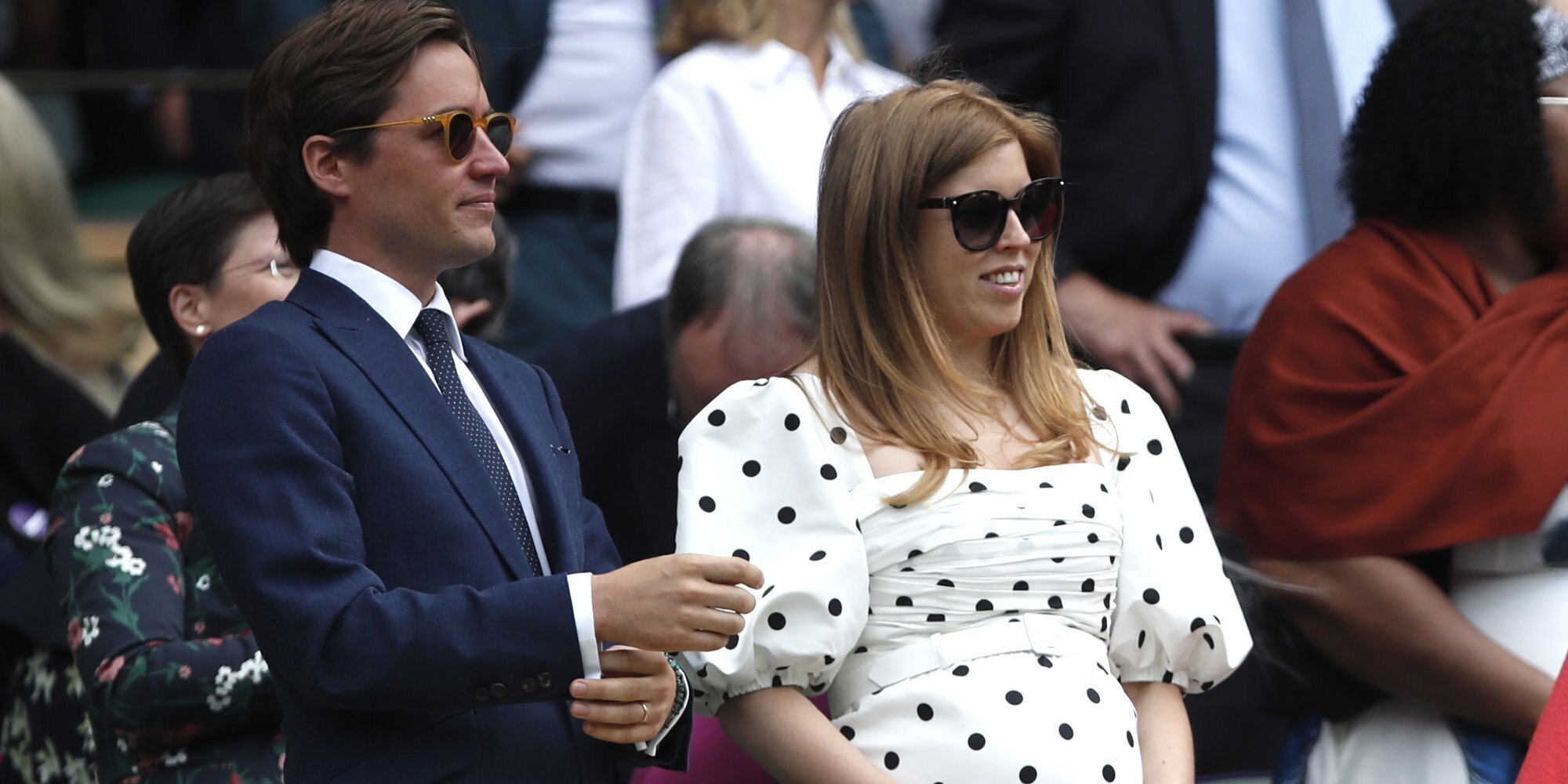 Beatriz de York presume de embarazo en Wimbledon junto a Edoardo Mapelli Mozzi