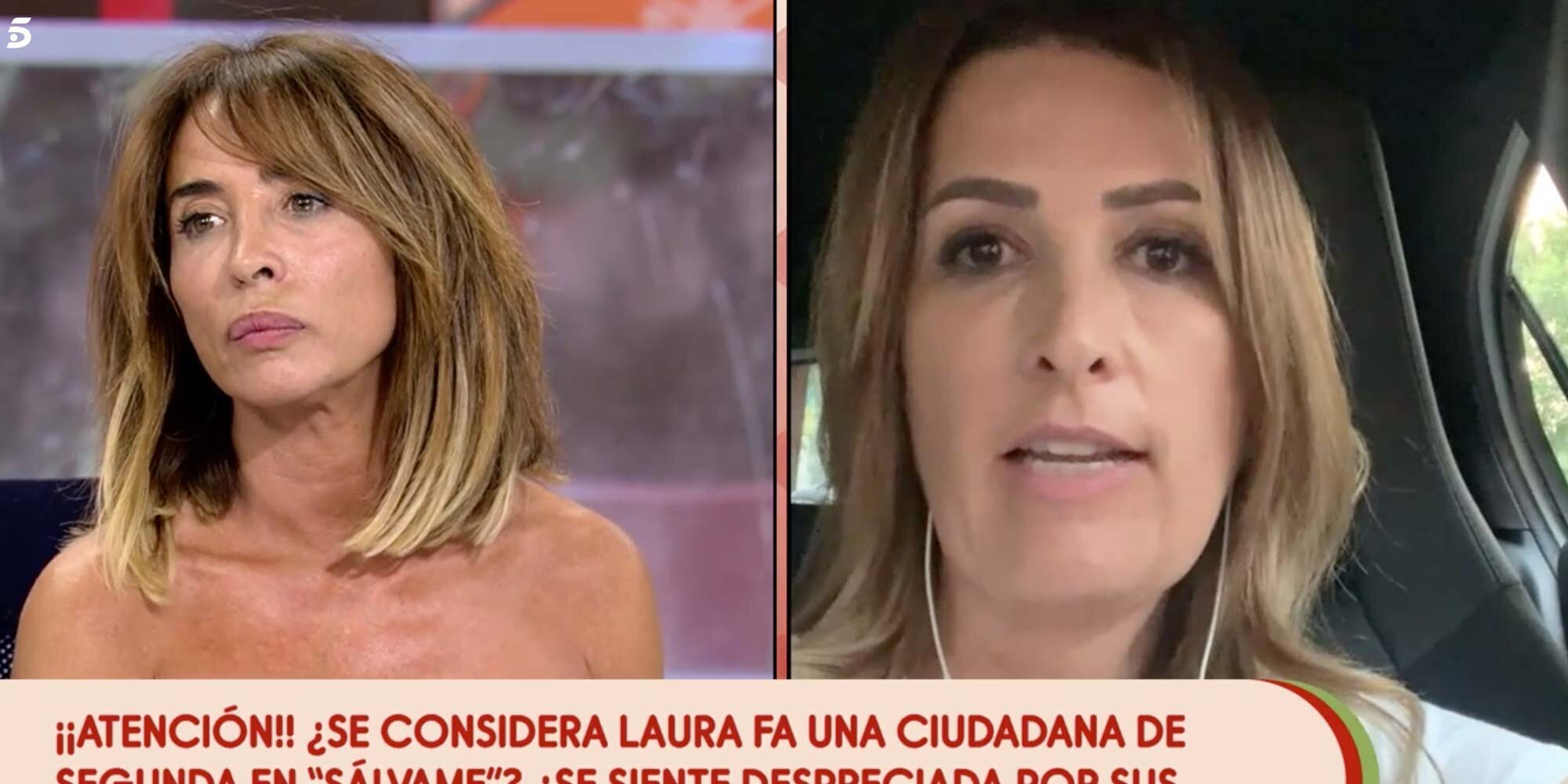 María Patiño arremete contra Laura Fa: "¡No soy una mujer que defienda a los maltratadores, no lo soy!"