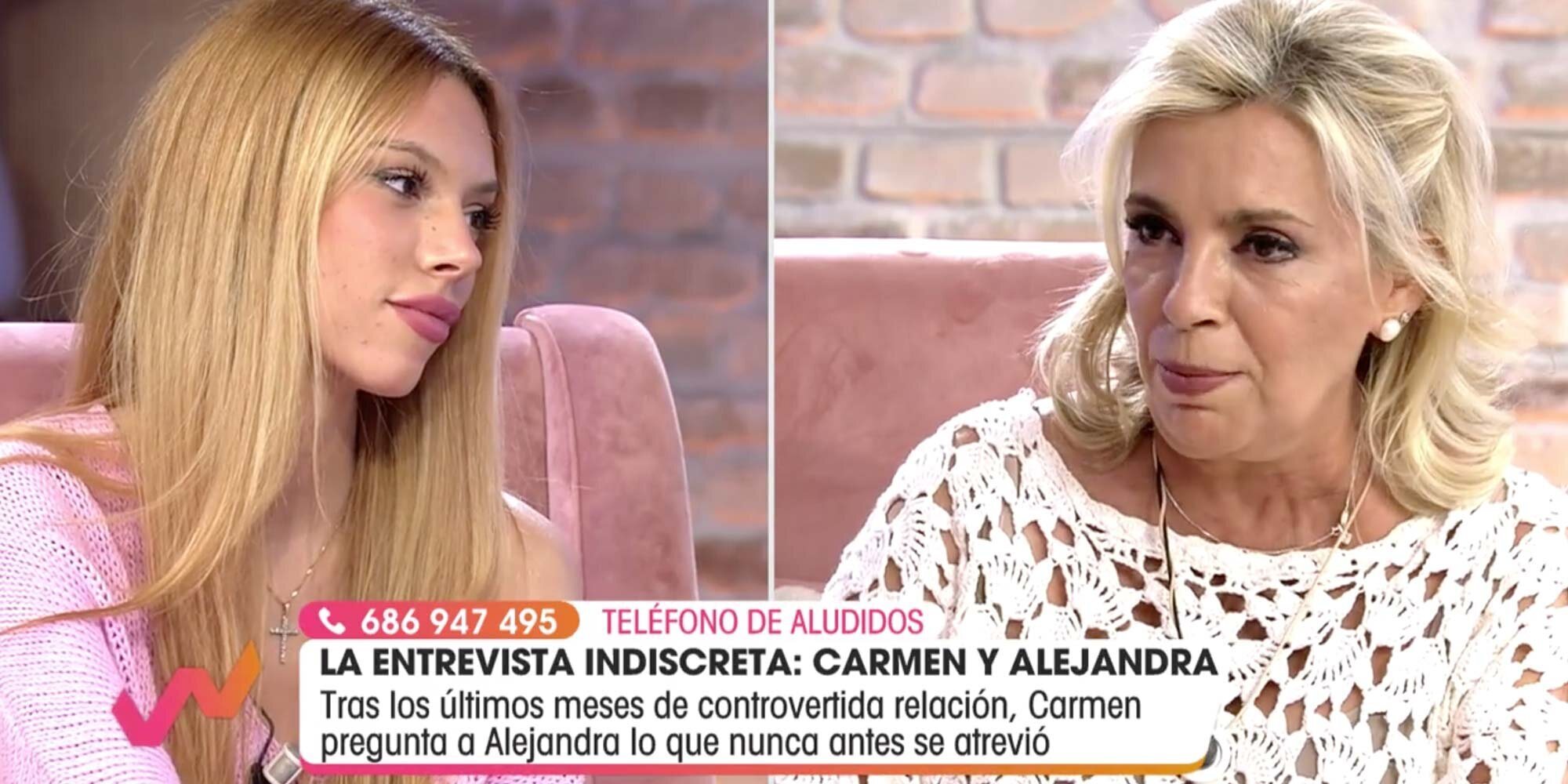 Alejandra Rubio, clara y directa con su tía Carmen Borrego: "Tú misma te haces daño"