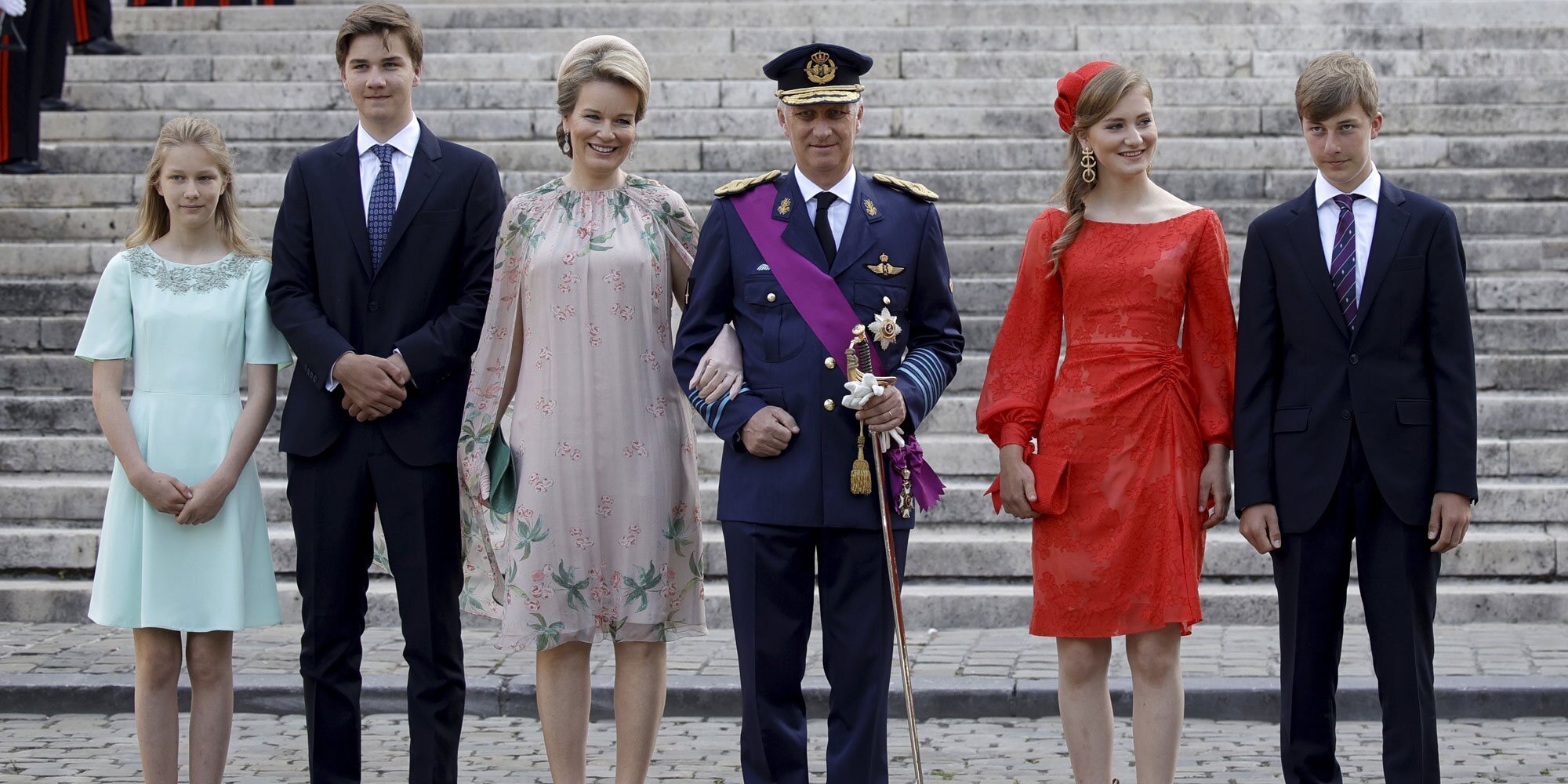 Felipe y Matilde de Bélgica y sus hijos recuperan la sonrisa en el Día Nacional de Bélgica 2021