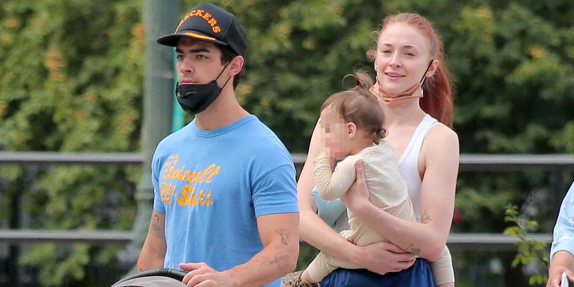Joe Jonas y Sophie Turner, una familia feliz de paseo con su hija Willa