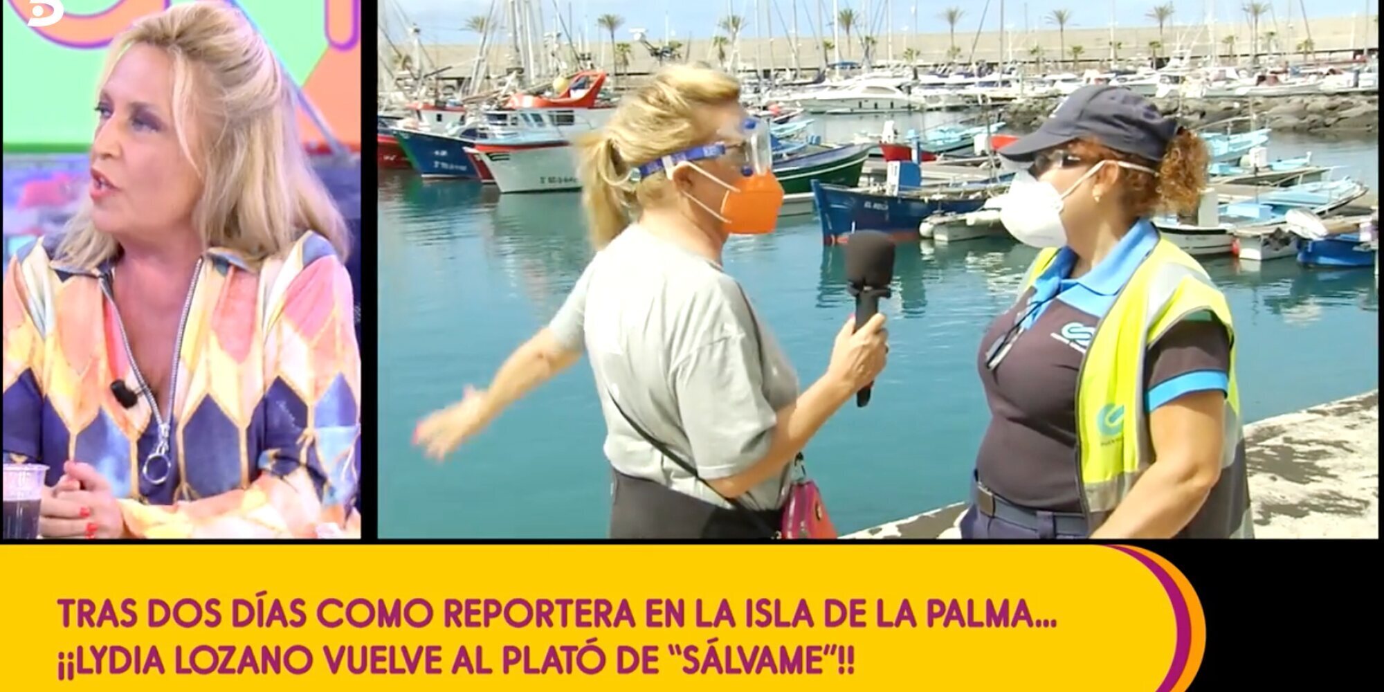 El alegato de Carlota Corredera a favor de Lydia Lozano por su cobertura en La Palma para 'Sálvame'