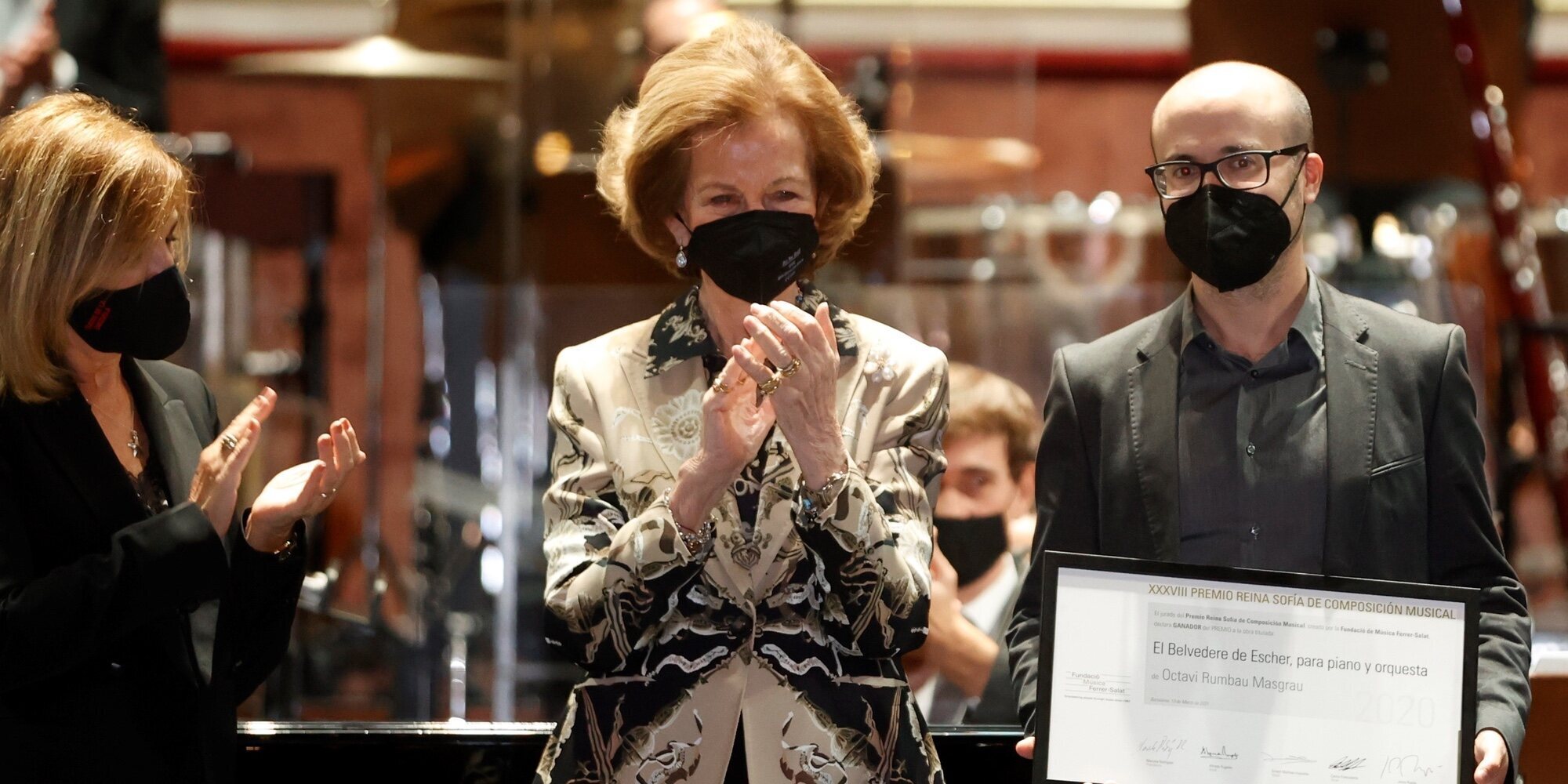 La Reina Sofía preside el concierto de los Premios Reina Sofía de Composición Musical