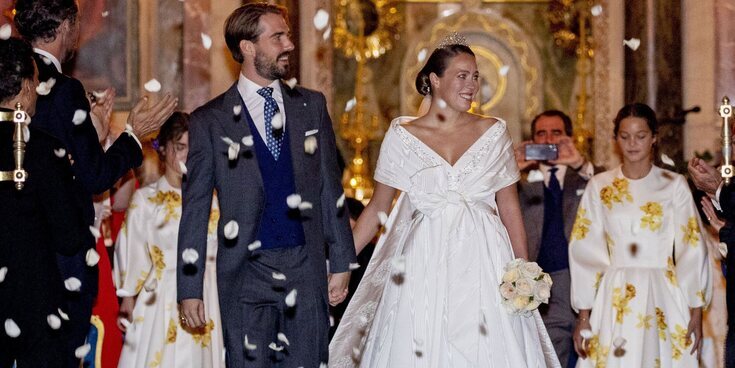 La boda de Felipe de Grecia y Nina Flohr: enlace religioso, emoción, romanticismo, besos, muchos royals y tiara sin sorpresas