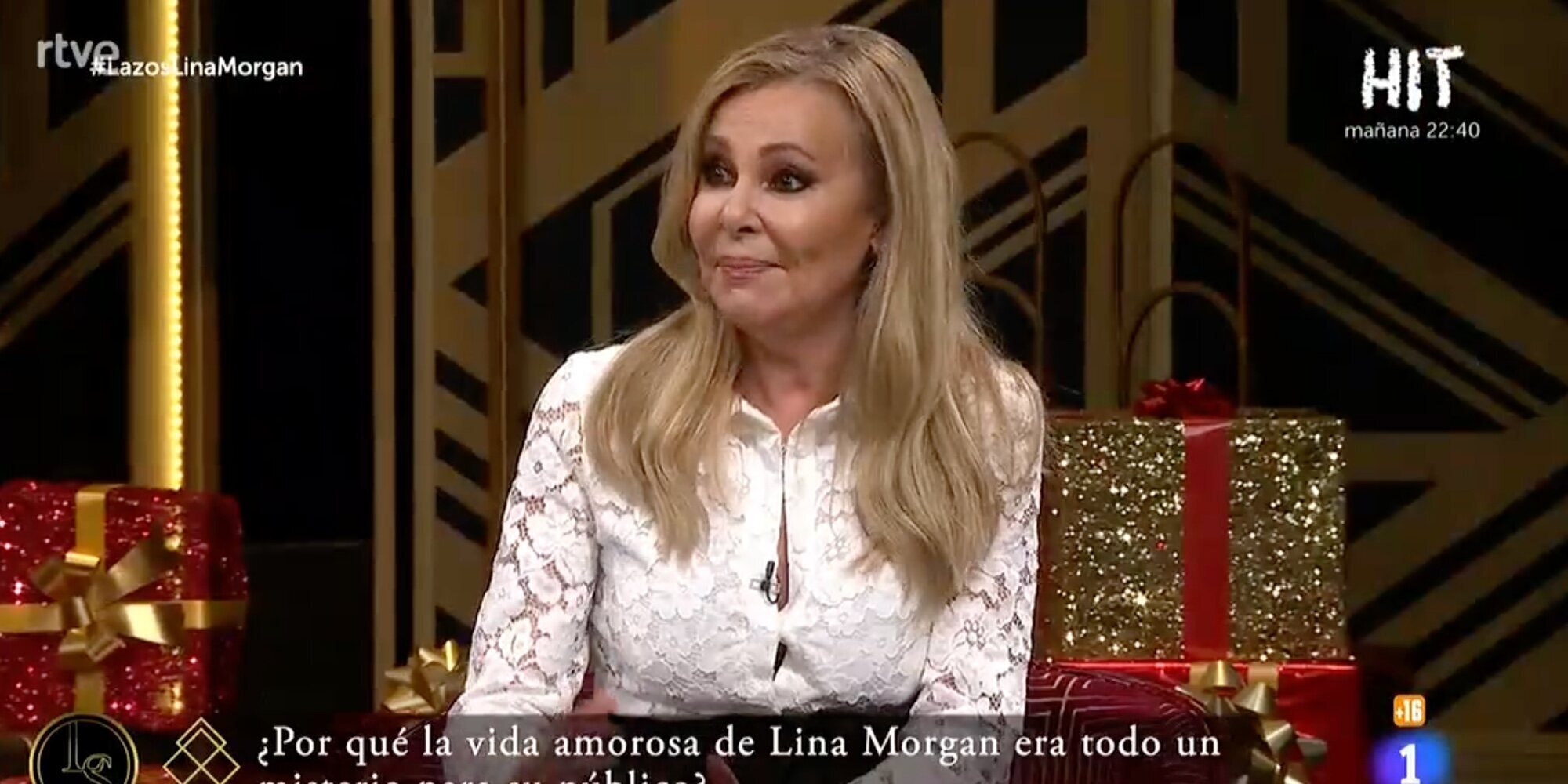 Ana Obregón reaparece en un plató de televisión en directo tras la muerte de su hijo para hablar de Lina Morgan