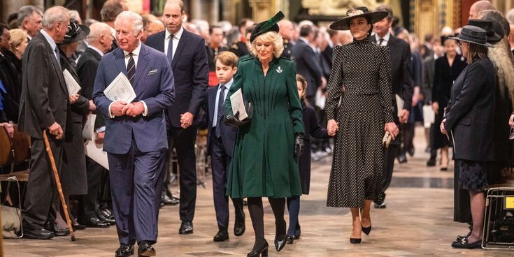 Las dos recepciones de la Familia Real Británica a los royals extranjeros que acudieron al homenaje al Duque de Edimburgo