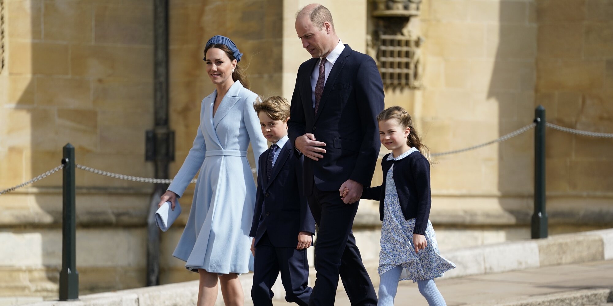 El Príncipe Jorge y la Princesa Carlota, protagonistas de la Misa de Pascua junto a los Duques de Cambridge