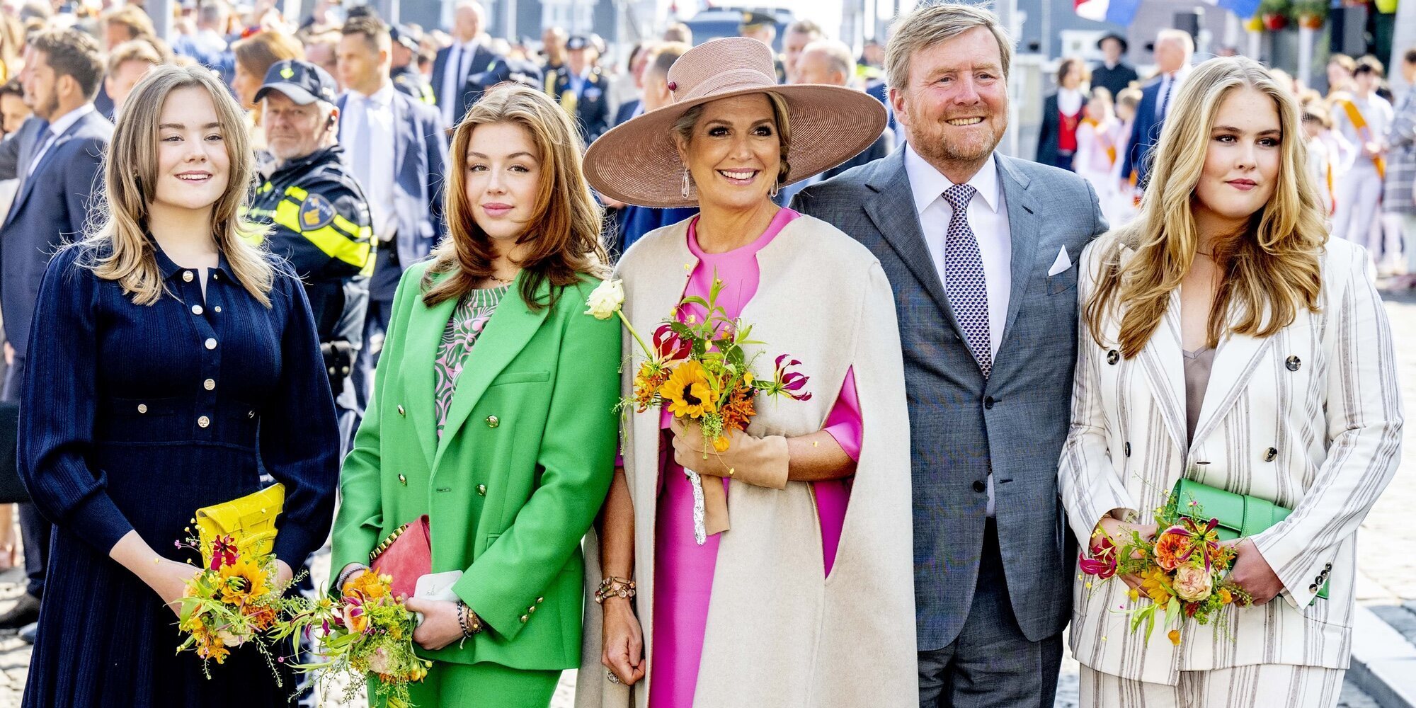 Alexia de Holanda se une a Guillermo Alejandro y Máxima de Holanda y a Amalia y Ariane de Holanda en el Día del Rey 2022