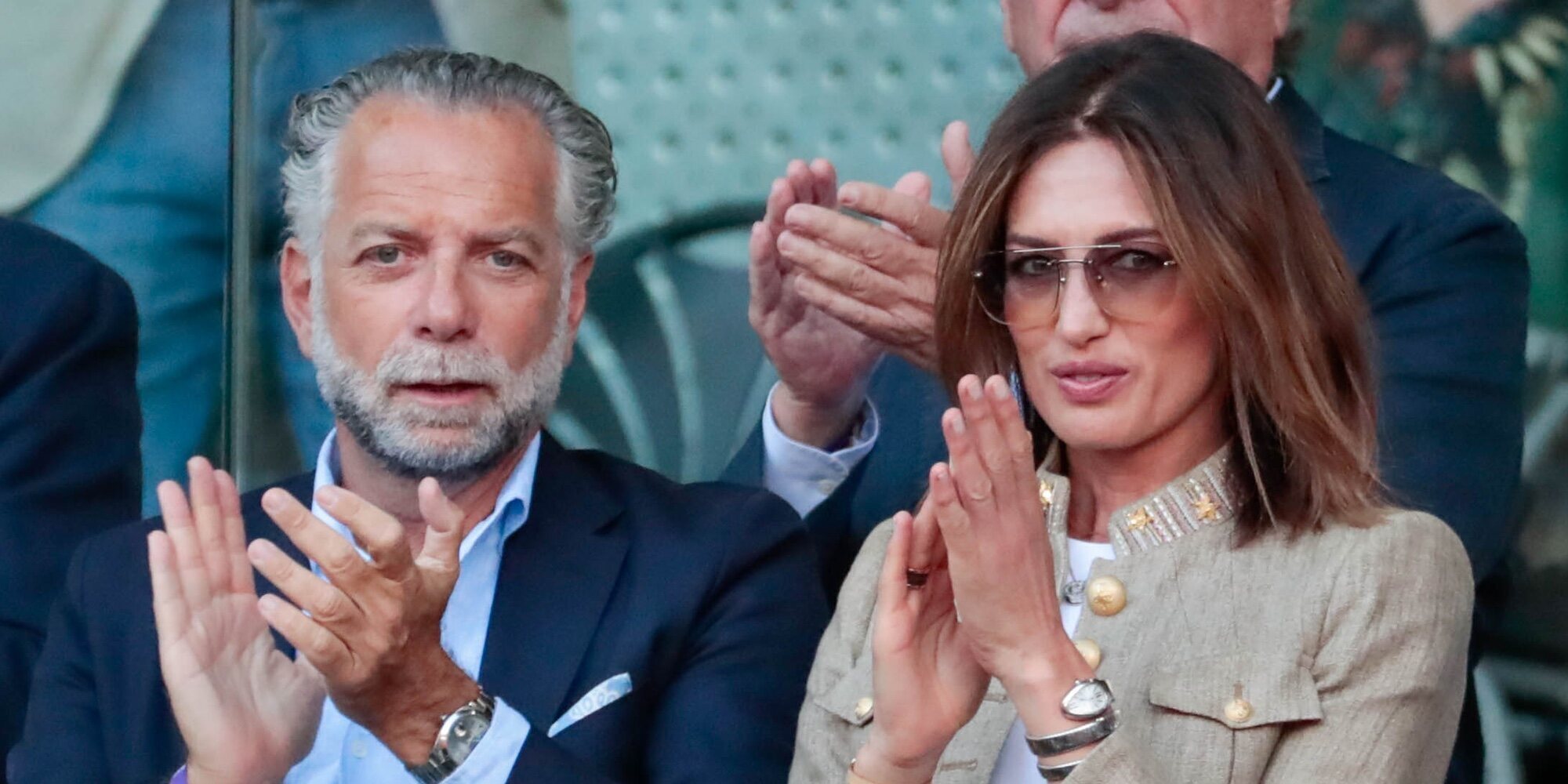 Nieves Álvarez, cómplice en el tenis con su novio, el empresario libanés Bill Saad
