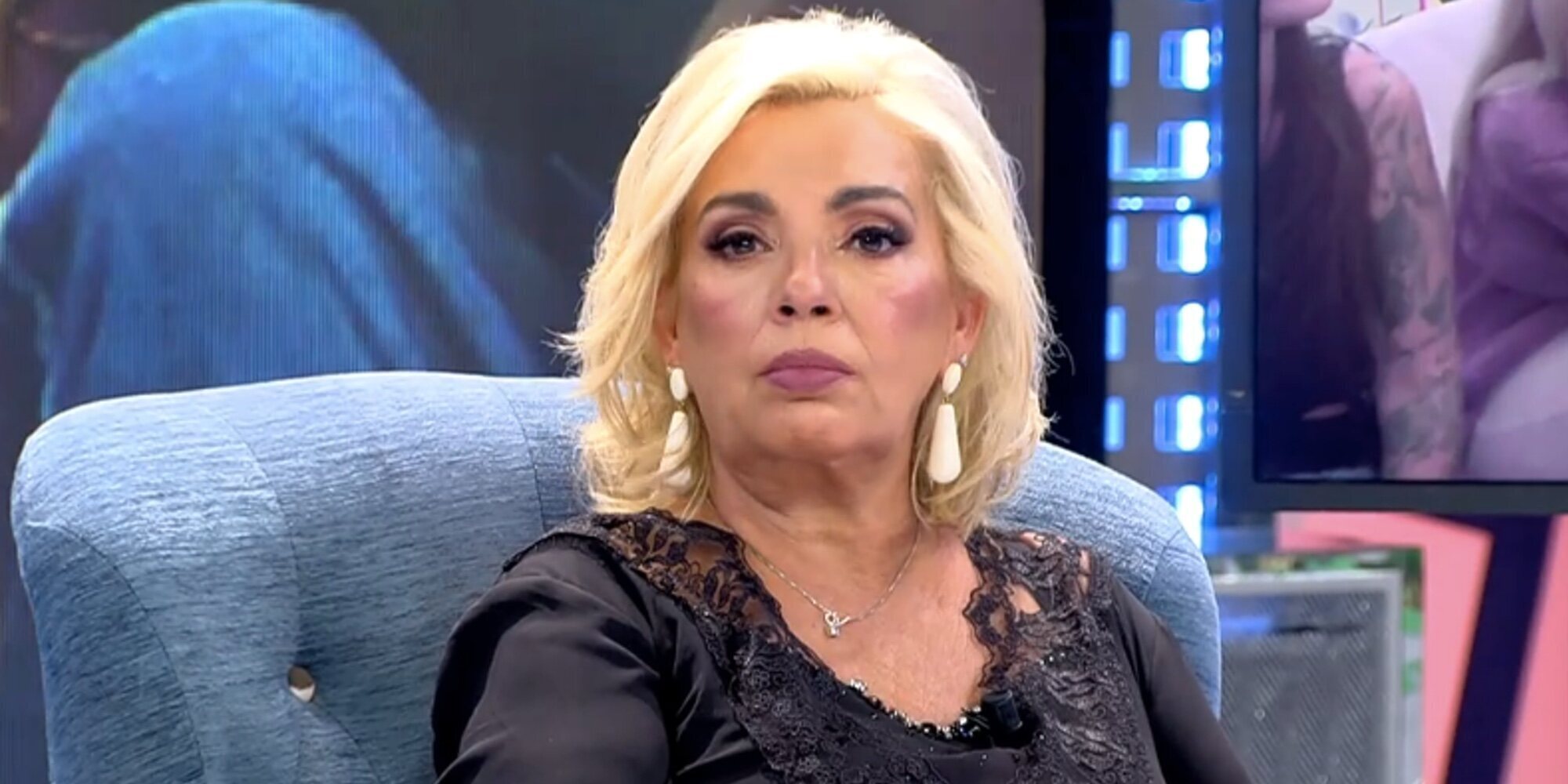 El enfado de Carmen Borrego en 'Sálvame' por las preguntas sobre la boda de su hijo José María Almoguera