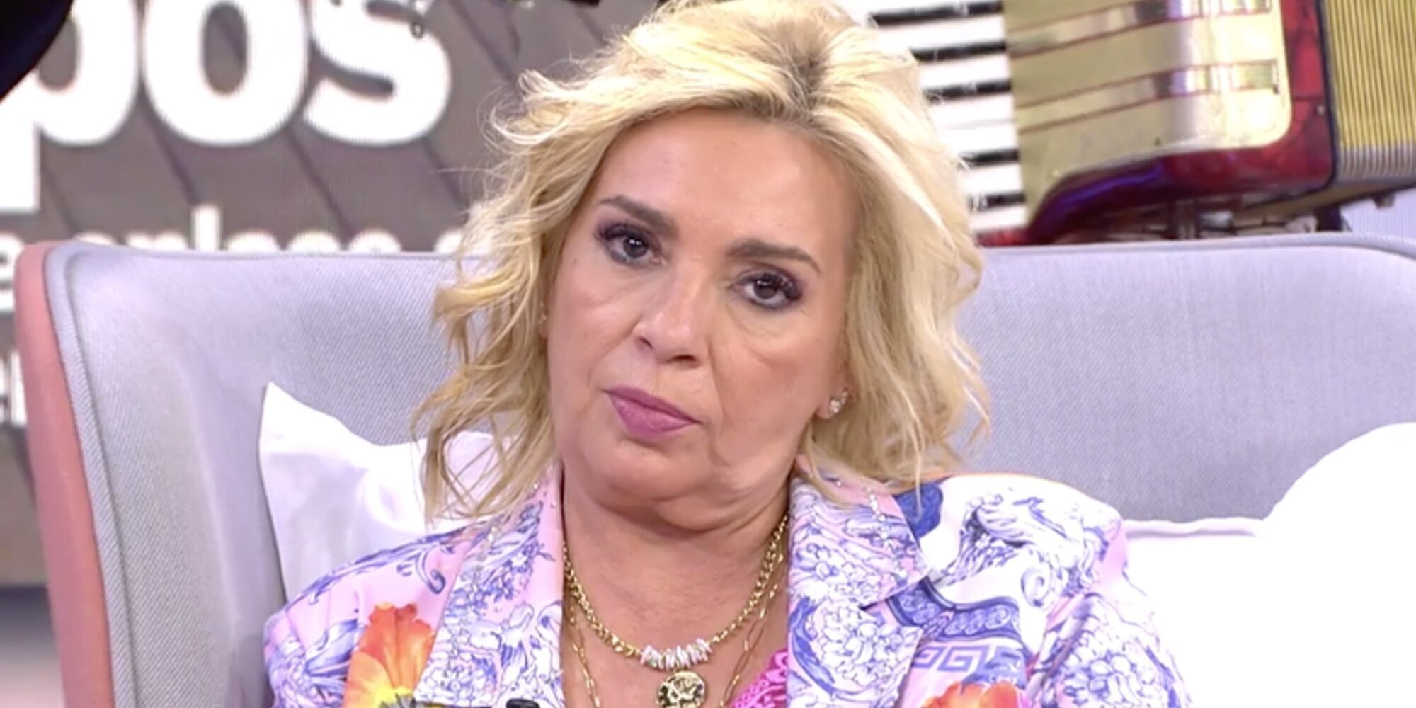 Carmen Borrego no aguanta la presión de las polémicas de la boda de su hijo: "Yo también sufro"