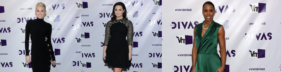 Miley Cyrus, Demi Lovato, Natasha Bedingfield y Kelly Rowland suben al escenario de la gala VH1 Divas 2012