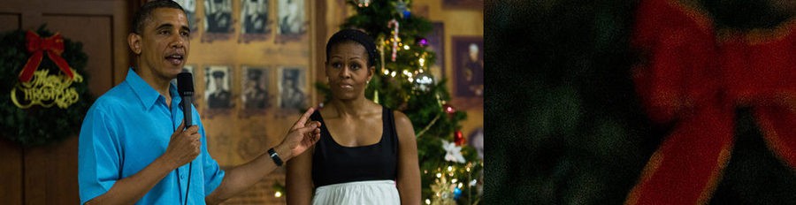 Barack y Michelle Obama felicitan las fiestas a los Marines de Hawai durante sus vacaciones de Navidad