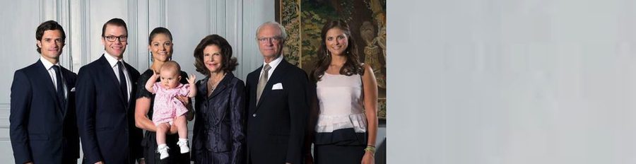 La Familia Real Sueca felicita el año nuevo con la Princesa Estela y sin Chris O'Neill