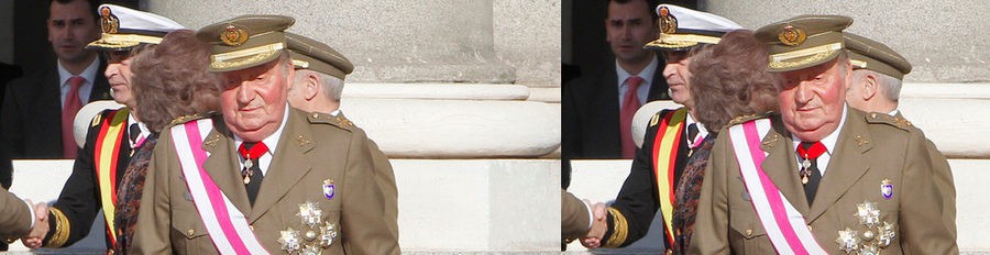 El Rey Juan Carlos retoma su agenda con la Pascua Militar 2013: "Me ha dicho el médico que vaya con cuidado"