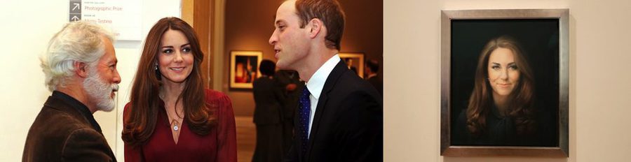 Los Duques de Cambridge descubren un retrato de Kate Middleton en su primer acto oficial juntos tras anunciar el embarazo