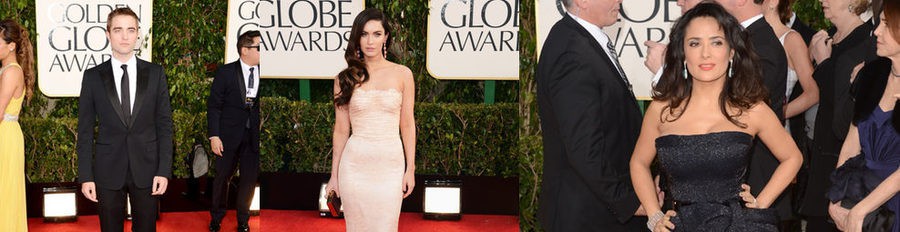 Megan Fox, Robert Pattinson, Taylor Swift, Jennifer Lopez y Salma Hayek brillan en la alfombra roja de los Globos de Oro 2013