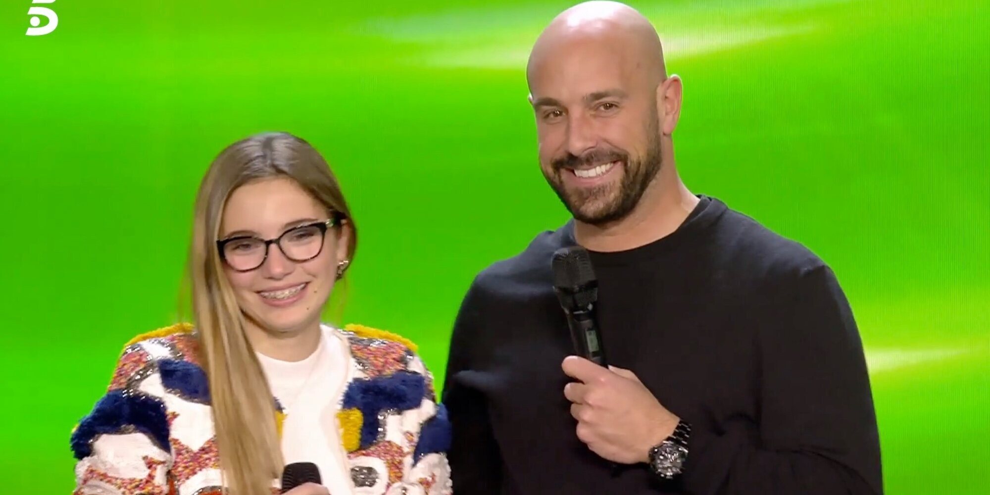 Pepe Reina, orgulloso de su hija Grecia en su primera actuación en un escenario en 'Idol Kids'