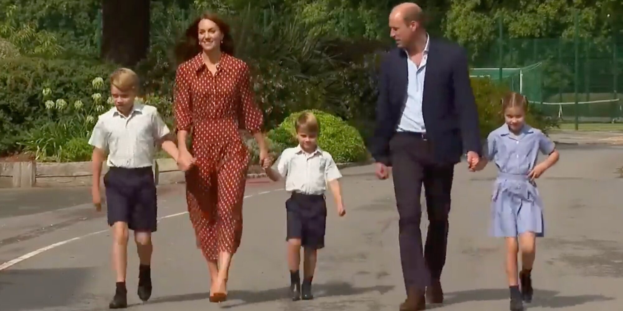 La emoción del Príncipe George, la Princesa Charlotte y el Príncipe Louis en su primer día en Lambrook School