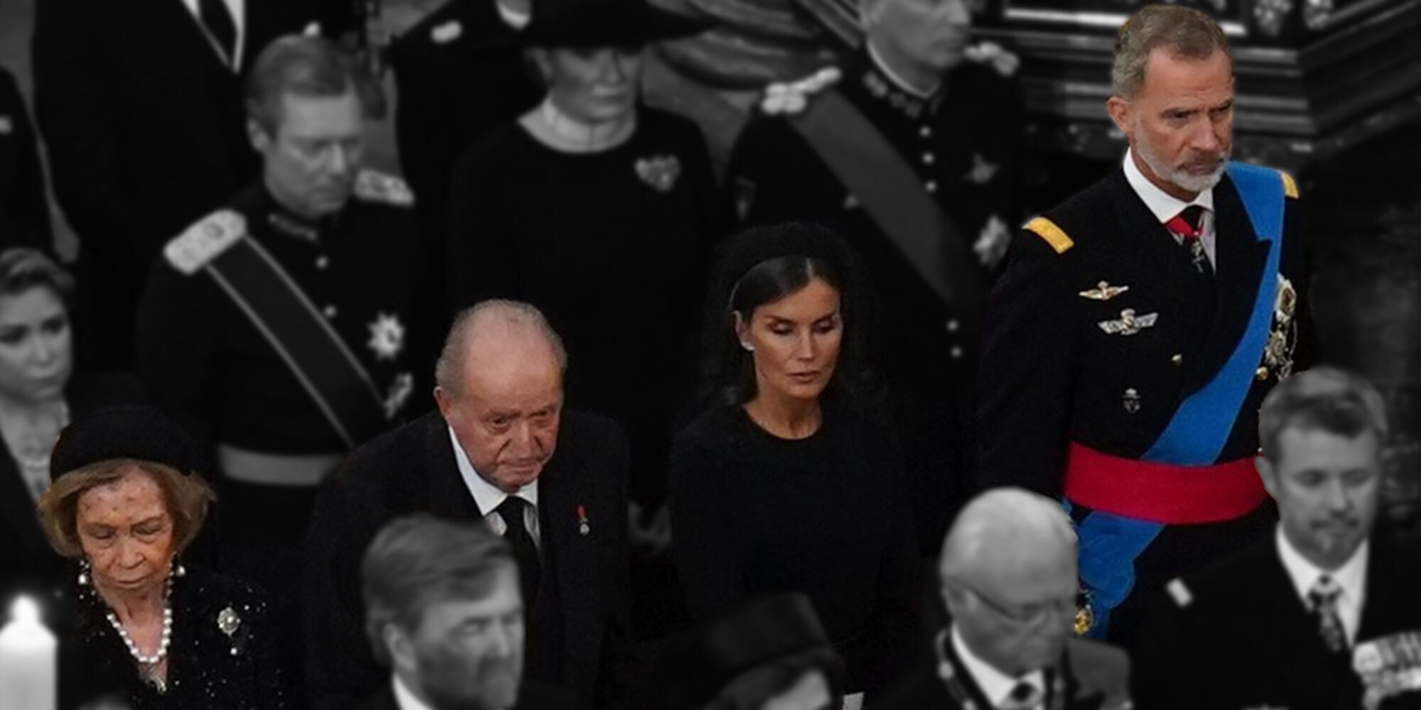 Así se enteraron los Reyes Felipe y Letizia de que se sentarían con la Reina Sofía y Juan Carlos en la funeral de Isabel II