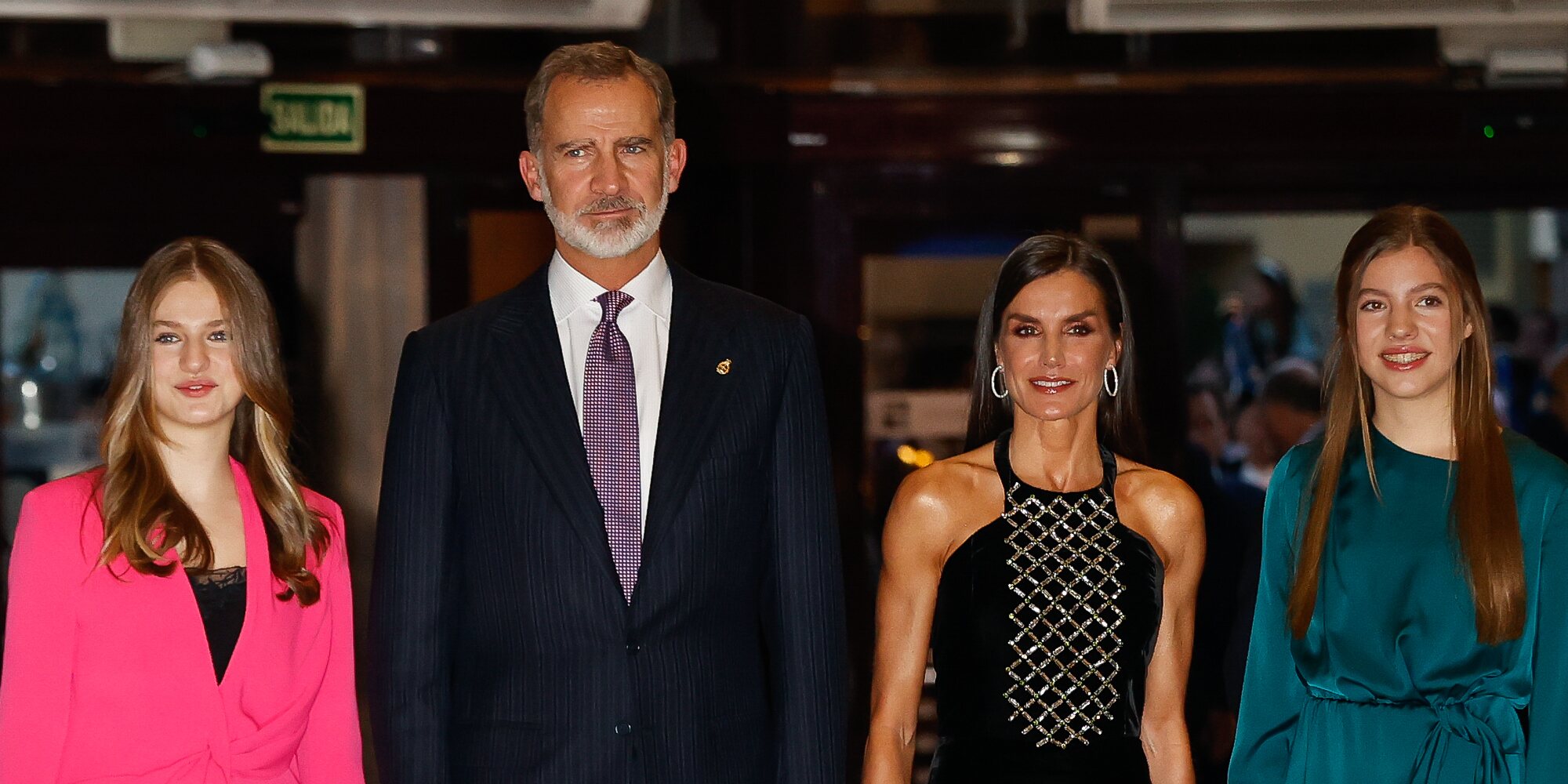 Los Reyes Felipe VI y Letizia, acompañados de la Princesa Leonor y la Infanta Sofía, presiden el XXX Concierto Premios Princesa de Asturias