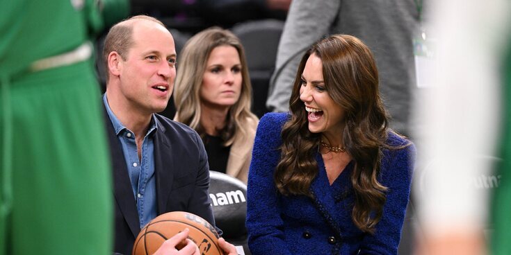 El comienzo del viaje del Príncipe Guillermo y Kate Middleton a Boston: NBA, guiño a Lady Di y momentos incómodos