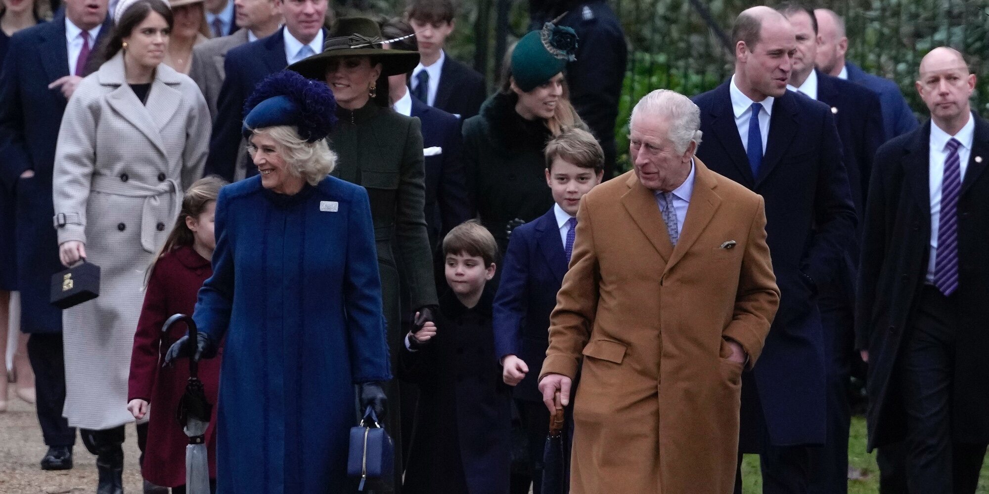 Carlos III acude a su primera misa de Navidad como Rey acompañado por la familia Windsor al completo