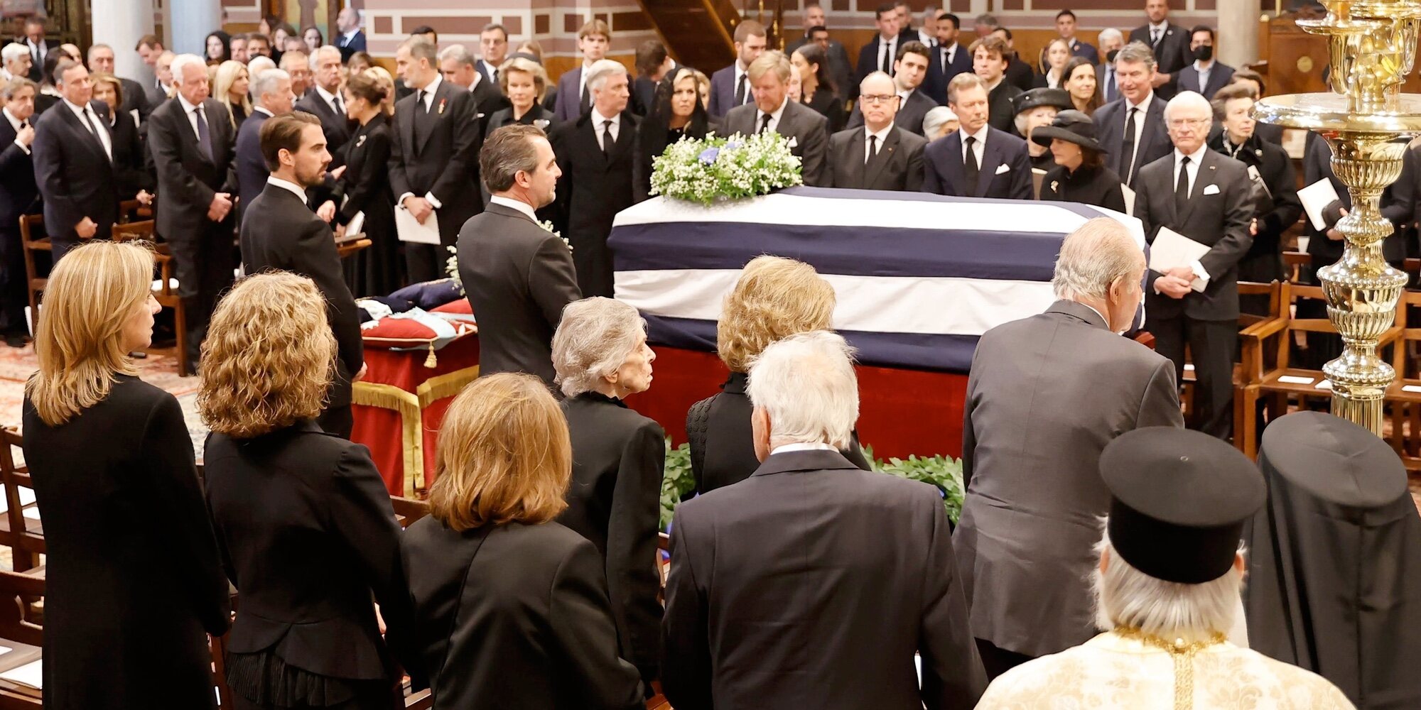 Las presencias y las grandes ausencias royals en el funeral de Constantino de Grecia