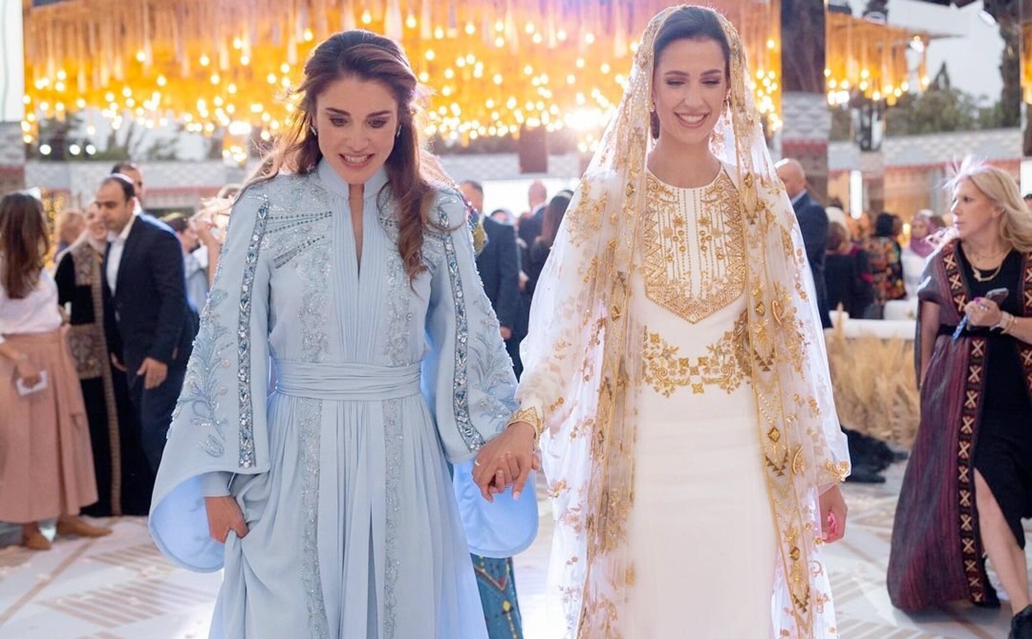 La gran fiesta que Rania de Jordania organizó en honor a su nuera Rajwa antes de su boda con Hussein de Jordania