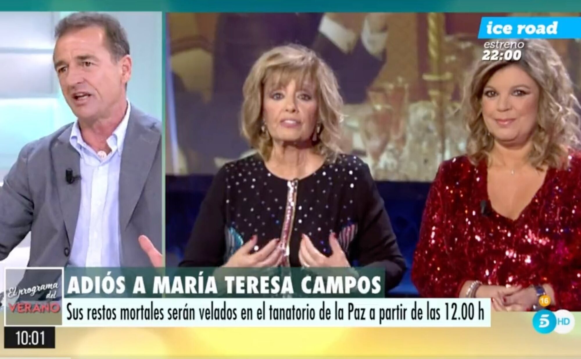 Patricia Pardo frena a Alessandro Lequio ante un comentario fuera de lugar sobre María Teresa Campos el día de su muerte
