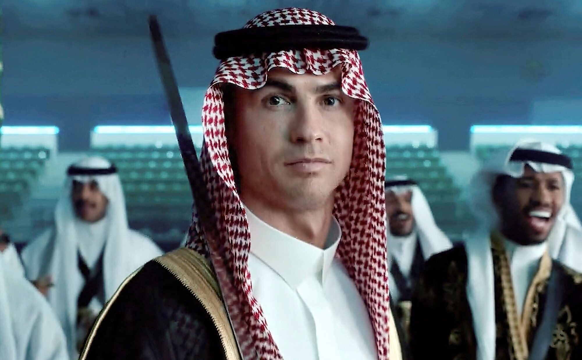 Cristiano Ronaldo se viste de jeque para celebrar el Día Nacional de Arabia Saudí
