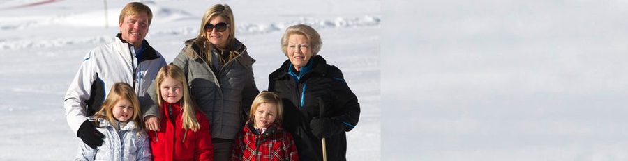 La Reina Beatriz, Guillermo y Máxima de Holanda y sus hijos posan con motivo de sus vacaciones en Austria