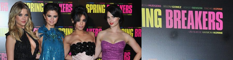 Ashley Benson, Selena Gomez, Vanessa Hudgens y Rachel Korine estrenan 'Spring Breakers' en París