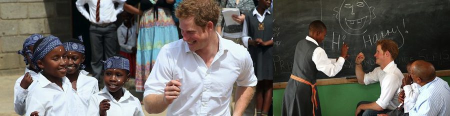 El Príncipe Harry muestra su cara más solidaria en un viaje humanitario a Lesotho