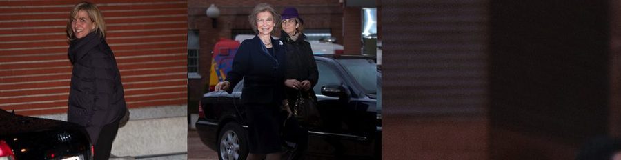La Infanta Cristina visita de nuevo al Rey Juan Carlos junto a la Reina Sofía y la Infanta Elena