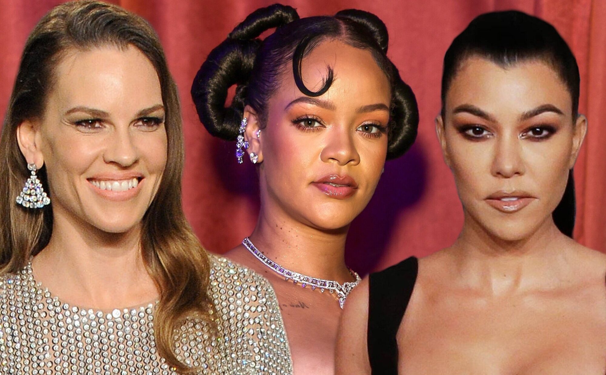 Hilary Swank, Rihanna o Kourtney Kardashian entre las celebs internacionales que han sido mamás en 2023