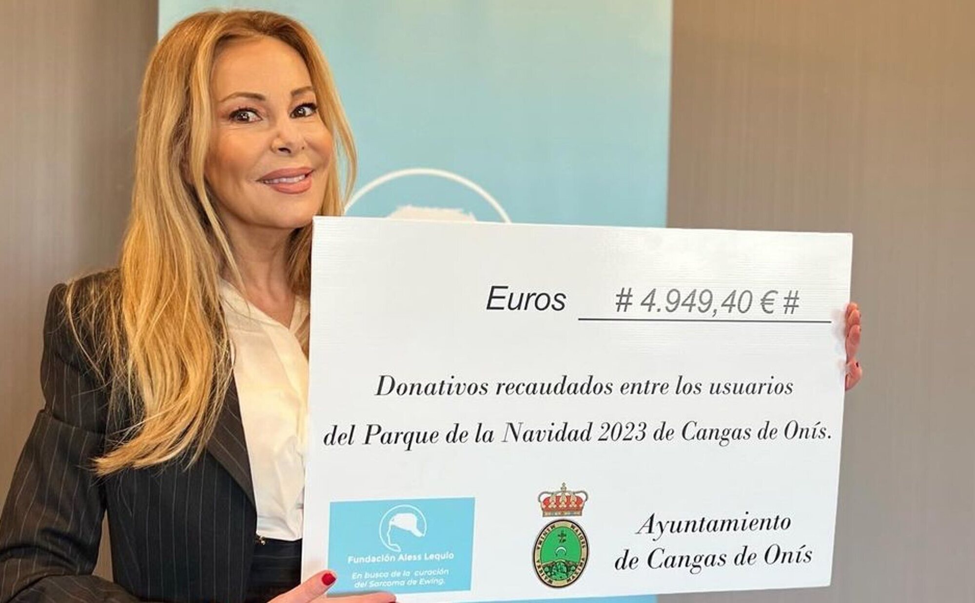 El cheque de dinero que ha recibido la fundación de Ana Obregón tras la polémica